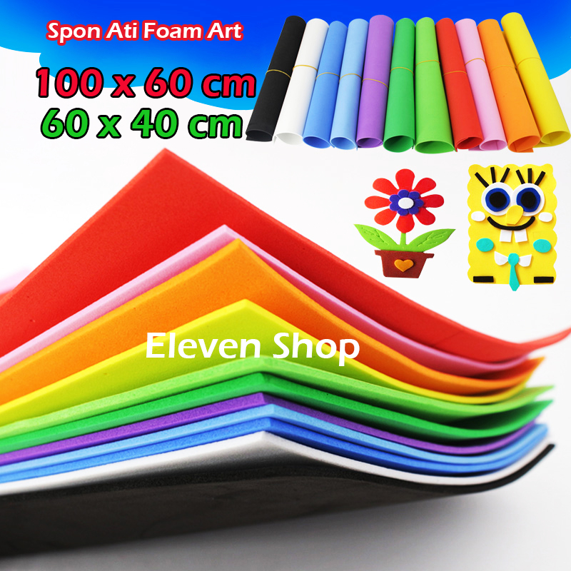 Jual Busa Ati Warna Lembaran 2mm/ Sponge Eva Foam Art Kerajinan ...