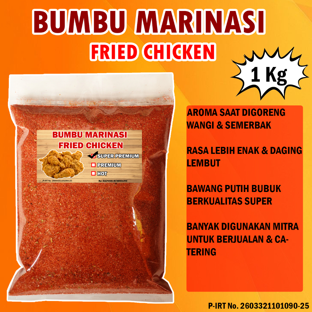 Jual BUMBU MARINASI FRIED CHICKEN 1 KG / TEPUNG BIANG AYAM KENTUCKY By ...