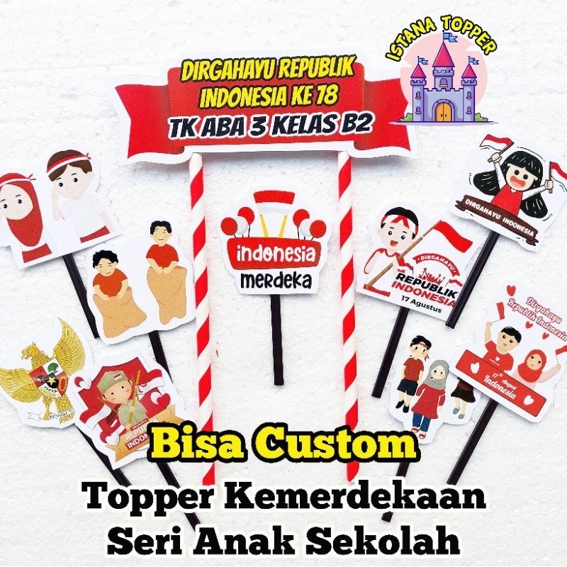 Jual Topper Tema Kemerdekaan Topper Hut Ri Topper Kemerdekaan Indonesia Shopee Indonesia