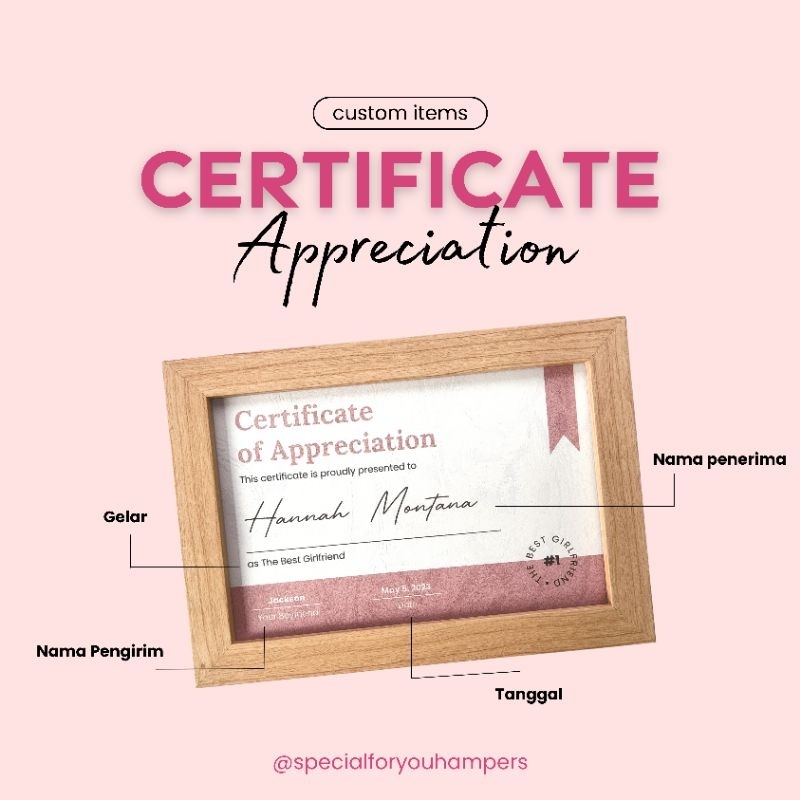 Jual CUSTOM CERTIFICATE / CUSTOM SERTIFIKAT | Best Boyfriend/Girlfriend ...