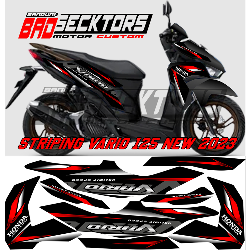 Jual Striping Vario 125 New 2023/Striping Stiker Malaysia/Stiker