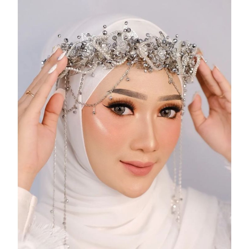 Jual Headpiece Wedding Hijab fashion Headpiece