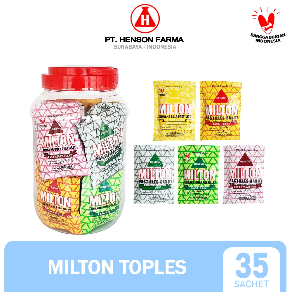 Jual Milton Pastilles Toples Isi 35 Sachet | Shopee Indonesia