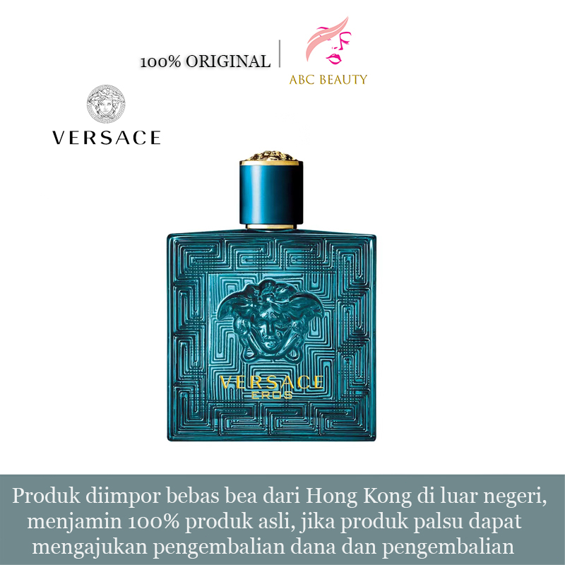 Jual VERSACE ER0S ORIGINAL SINGAPORE 100ML PARFUM PRIA Shopee Indonesia