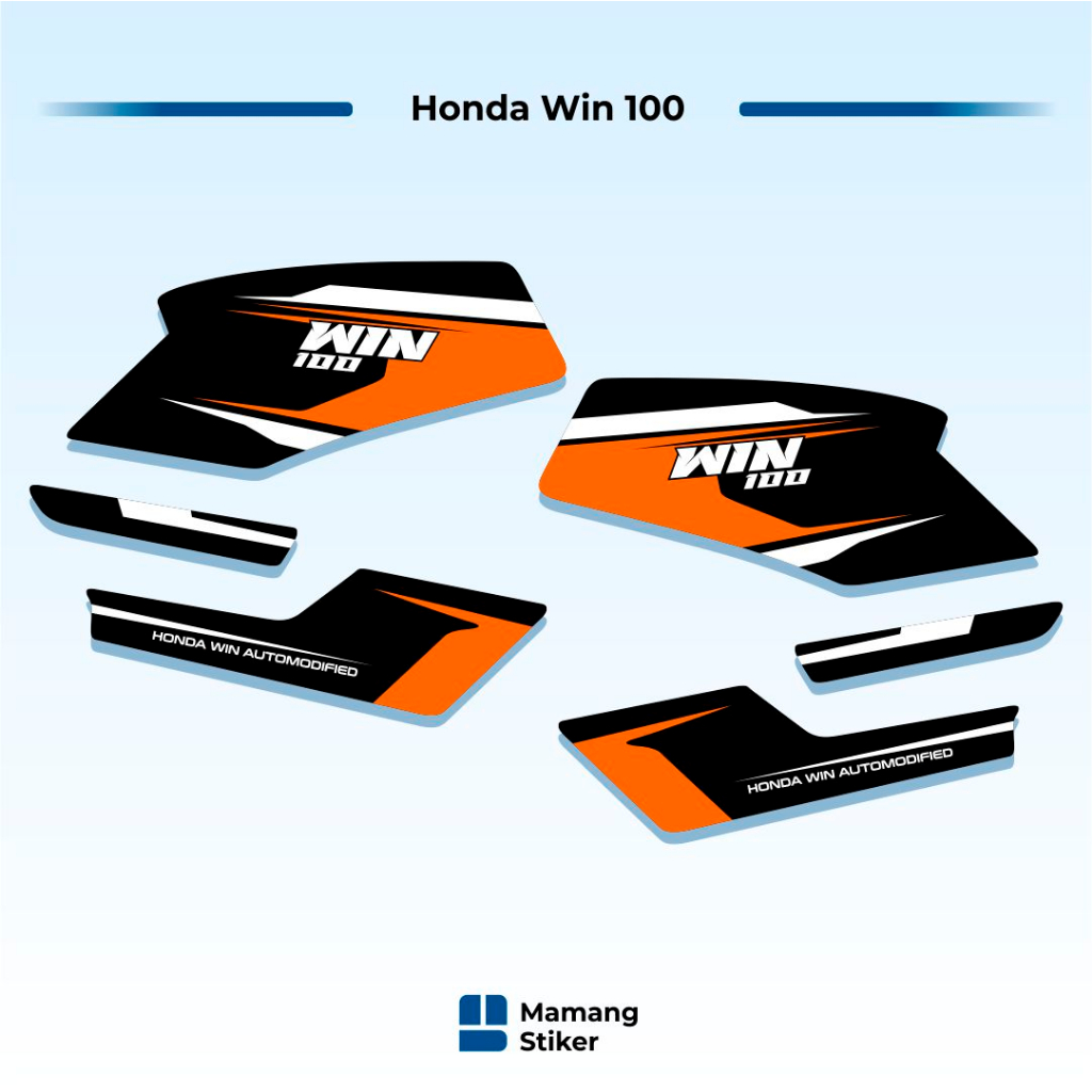 Jual Striping Honda Win 100 Original (50) Variasi Traill Treill Trill ...