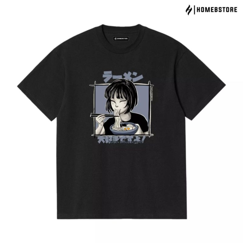 Jual HOMEBSTORE Kaos 24s reactive ARTRAMEN HITAM PUTIH | Shopee Indonesia