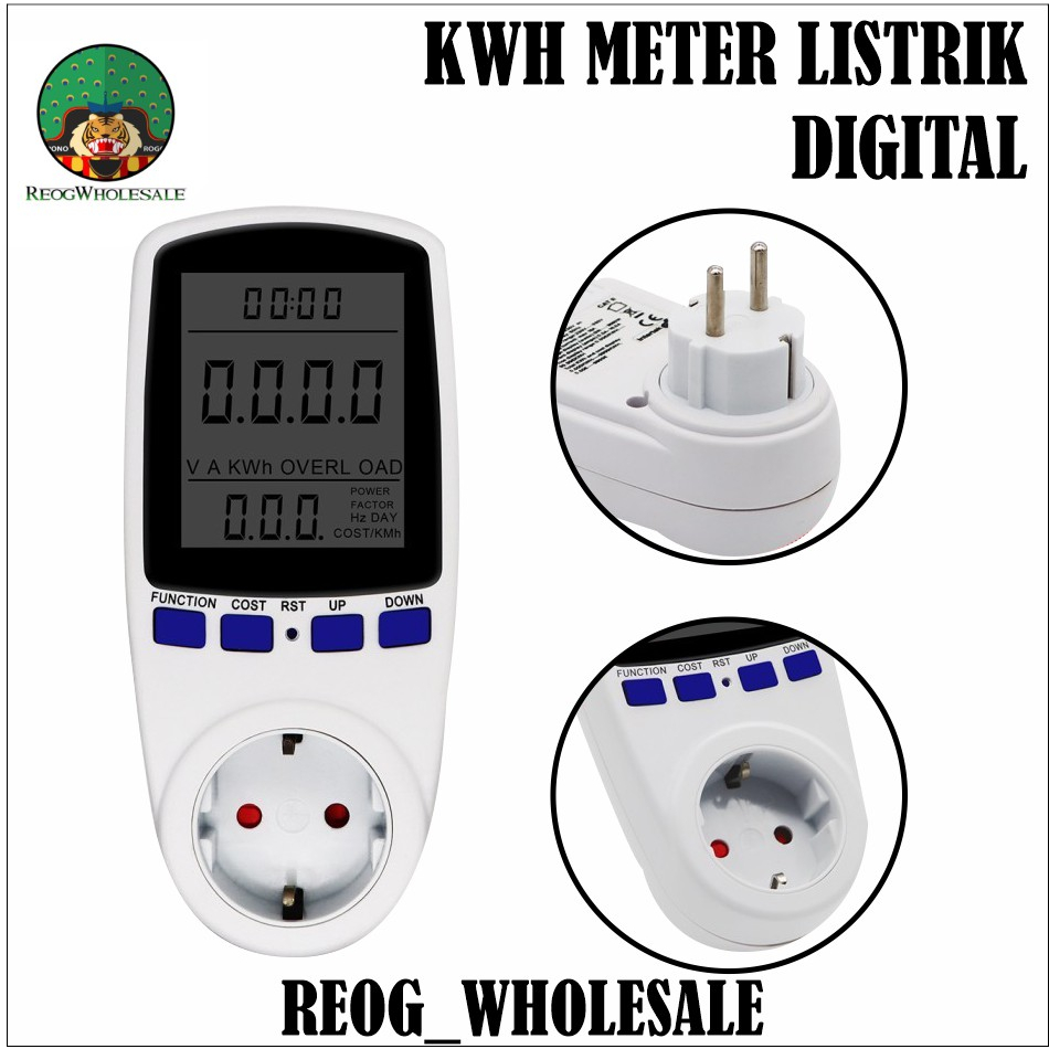 Jual Watt Meter Ac Kwh Voltmeter Pengukur Power Daya Listrik Ukur Biaya