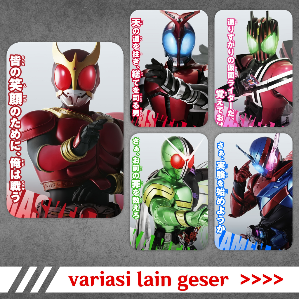 Jual Koleksi Photocard / Kartu Anime Tokusatsu Kamen Rider B - Kuuga ...