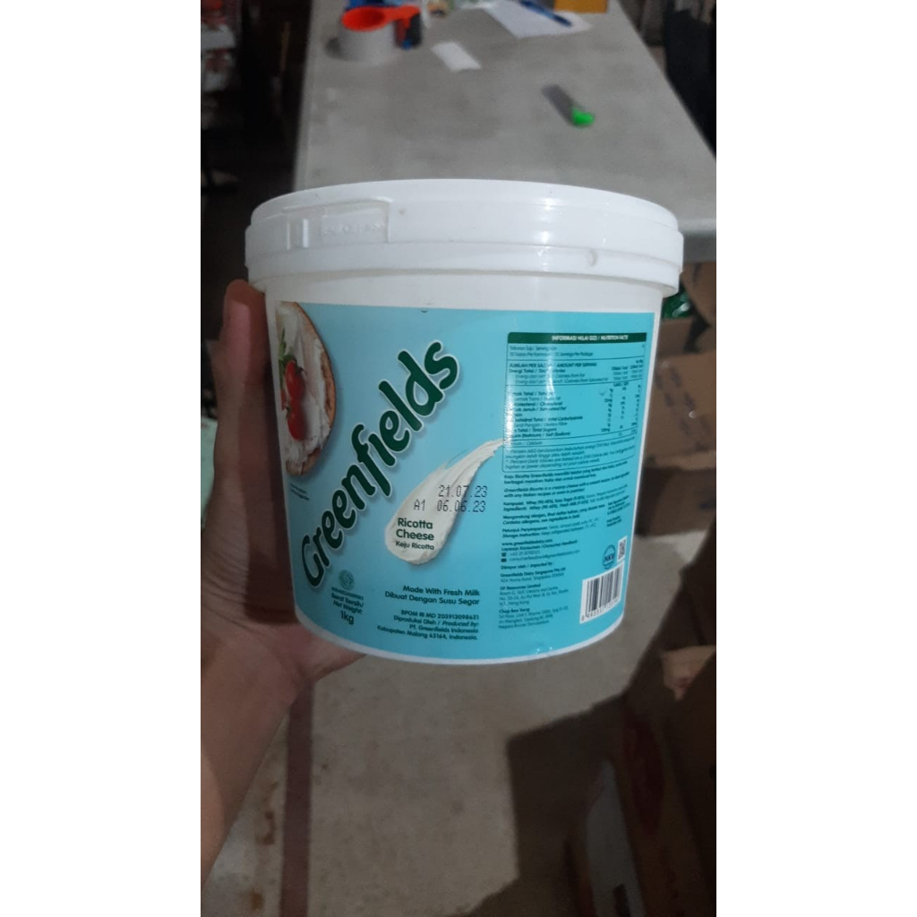 Jual Riccotta Cheese Greenfield / Keju Riccotta Greenfield - 1 Kg ...