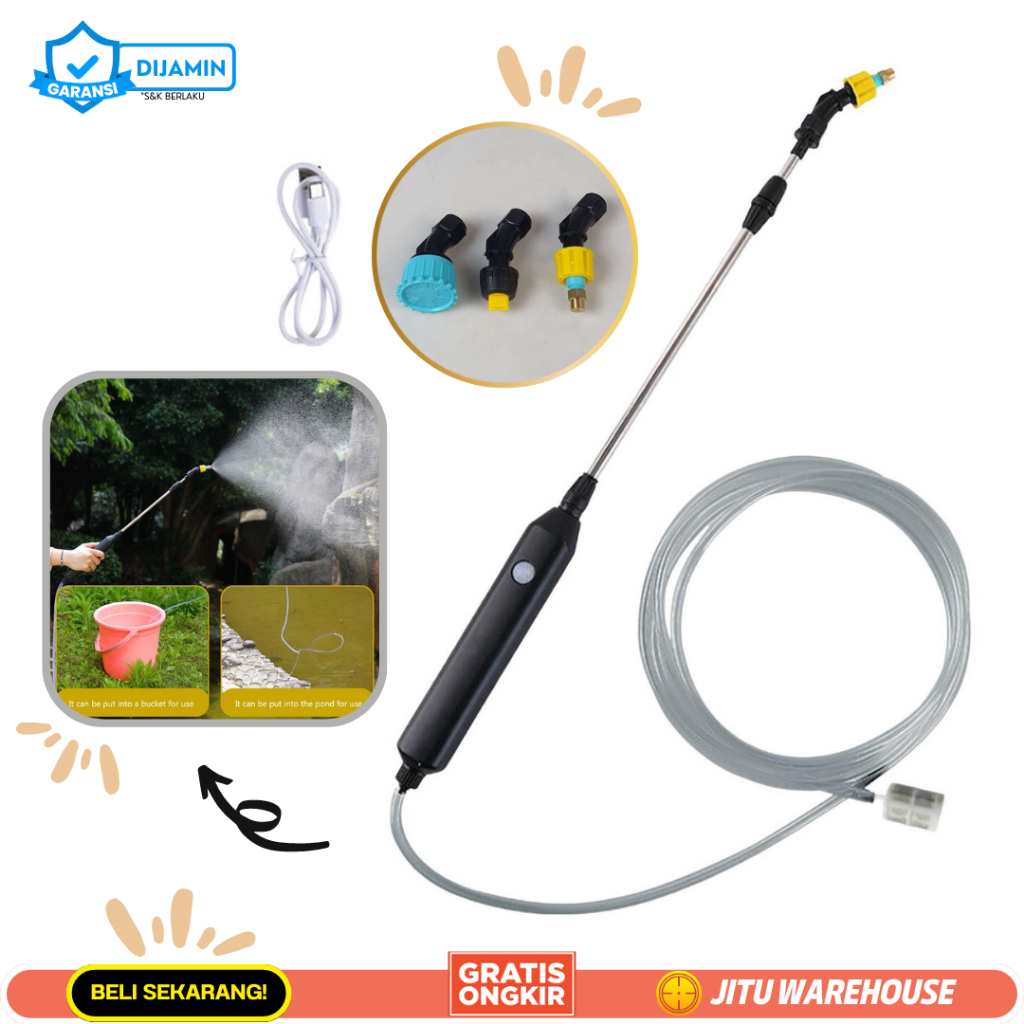 Jual Stik Sprayer Elektrik Alat Semprot Hama dan Siram Tanaman ...