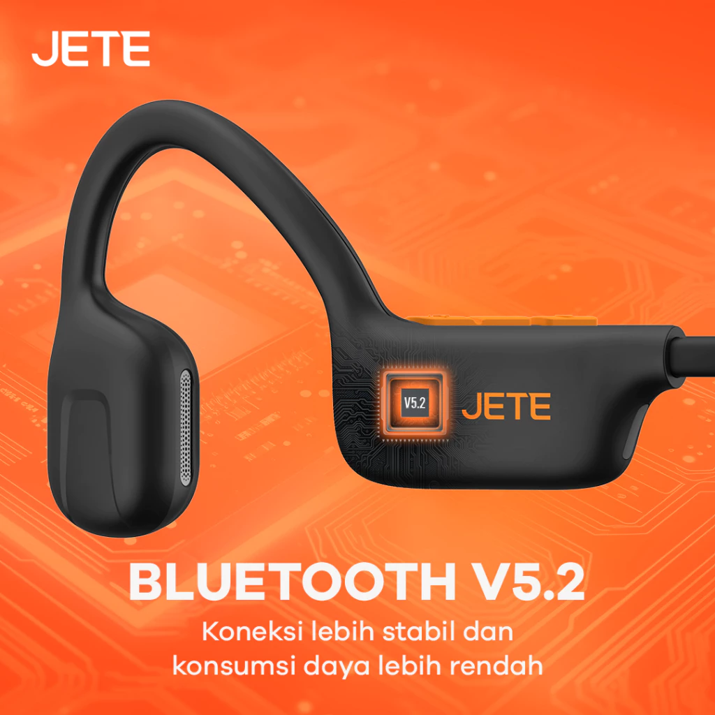 JETE Sport Headset Bluetooth - Headset Lari JETE Open Style IPX4 - Garansi 2 Tahun