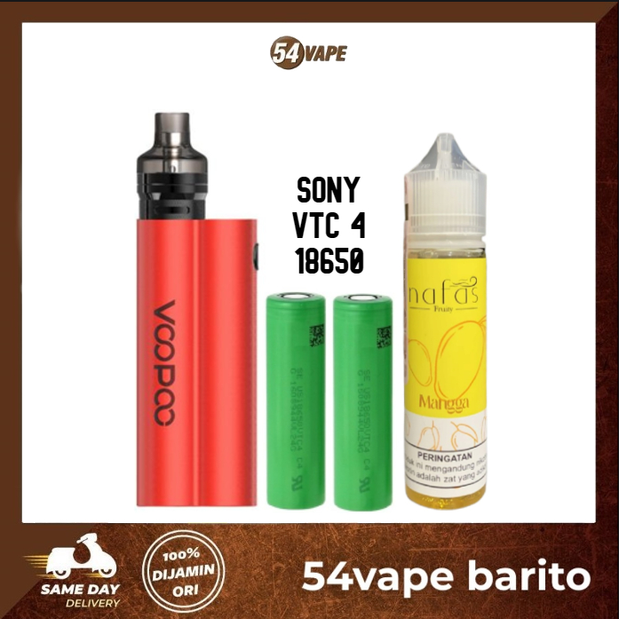 Jual Voopoo Musket Kit Mod 120w Authentic + Battery Sony VTC 4 18650 ...