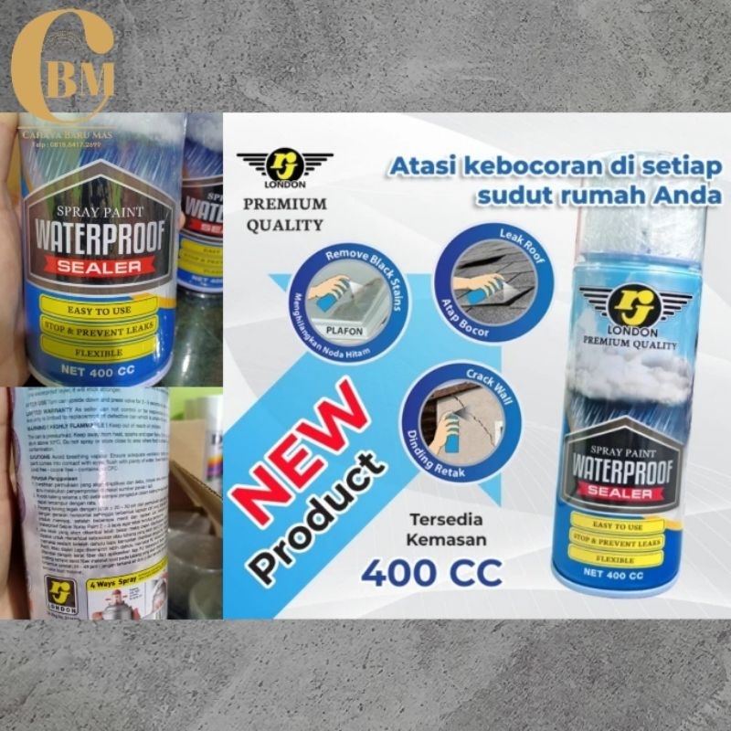 Jual Roof Sealer Waterproof Sealer RJ LONDON 400cc / Cat Semprot Anti ...