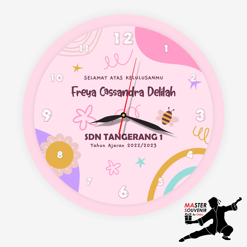 Jual JAM MEJA CUSTOM | SOUVENIR GRADUATION ANAK | Shopee Indonesia