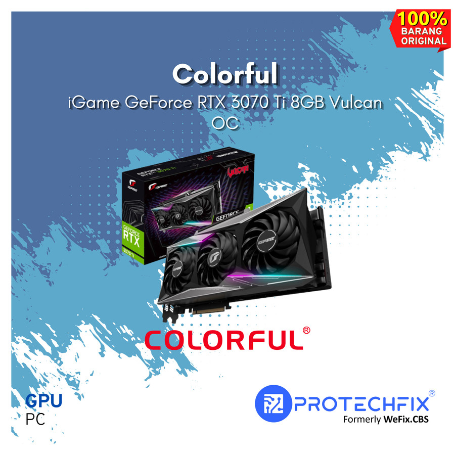 Jual VGA Colorful iGame Vulcan GeForce RTX 3070Ti 8GB OC | Shopee Indonesia
