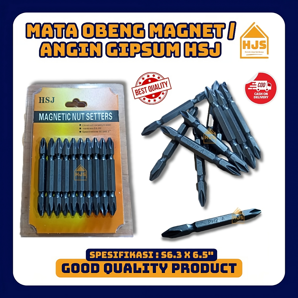 Jual Mata Obeng Angin Magnet Ph X Mm Isi Pcs Pack Merk Hsj