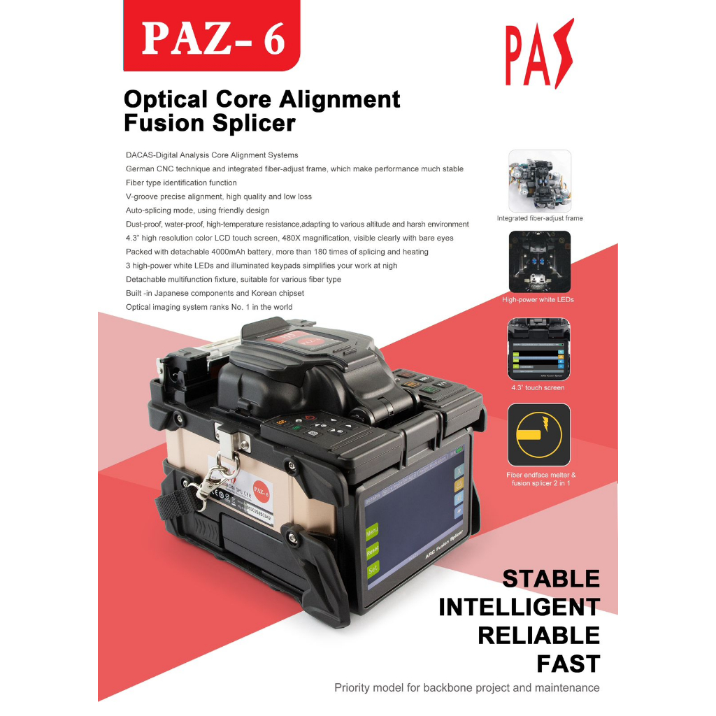 Jual Optical Core Alignment Splicer Fiber Optic PAZ-6 PAZ6 | Shopee ...