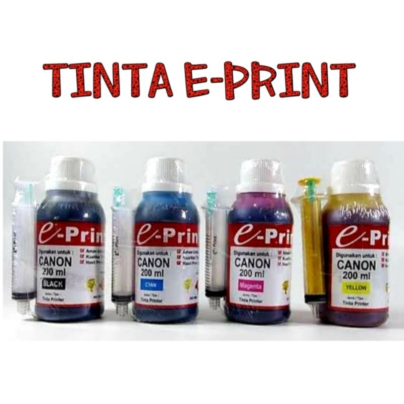 Jual Tinta Printer Canon ink Reguler Universal 200ml e-Print | Shopee ...