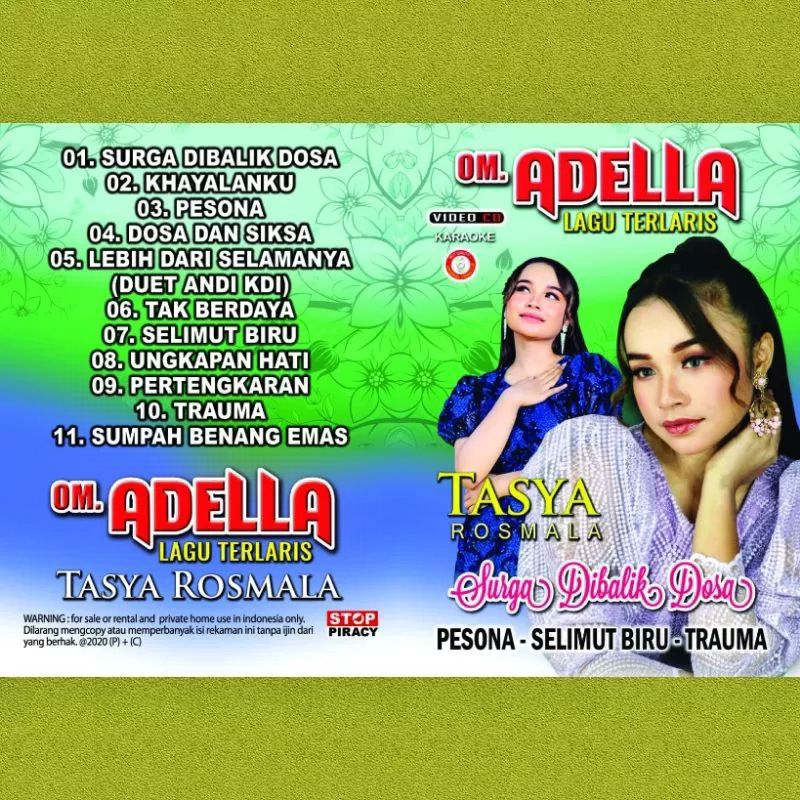 Jual KASET LAGU DANGDUT OM ADELLA TERBARU TASYA ROSMALA(SURGA DIBALIK ...