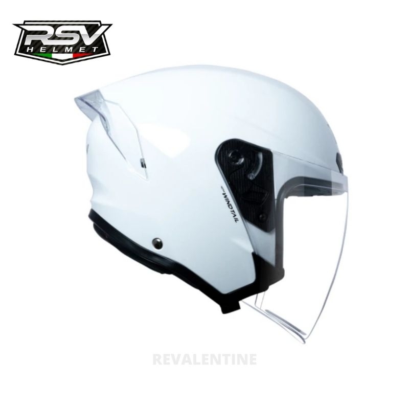 Jual RSV WINDTAIL CARBON ORIGINAL Helm Half Face Wind Tail Motif