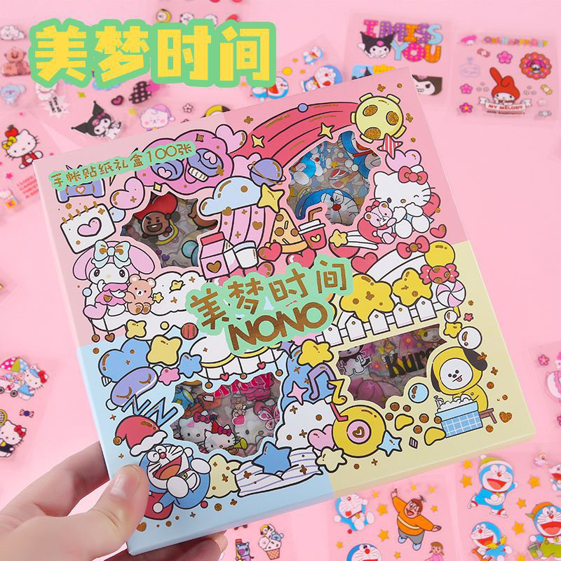 Jual BOX BESAR MOMO sticker Mix Campur 1 Box isi 100 Lembar Stiker ...