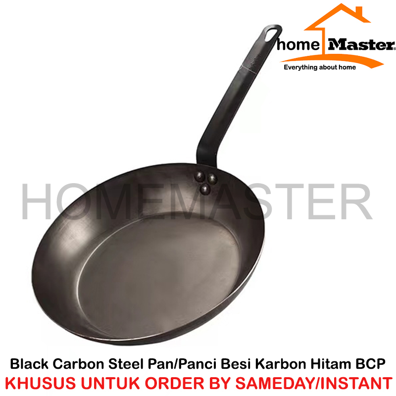 Jual [GO] HomeMaster Black Carbon Steel/Besi Karbon Hitam Frying Pan ...