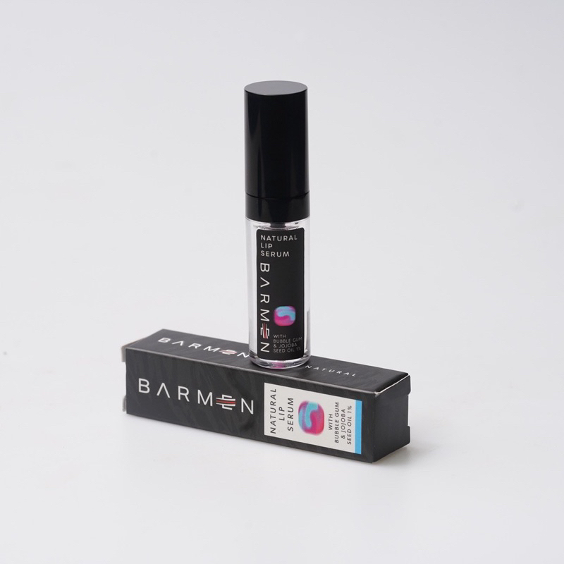 Barmen Natural lip Serum pria Membantu Mencerahkan Memerahkan pemerah  lembab kering Bibir Hitam Pria & Wanita