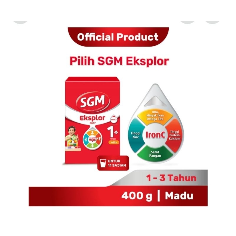 Jual sgm eksplor 1+ progressmaxx 400gr vanila/madu | Shopee Indonesia