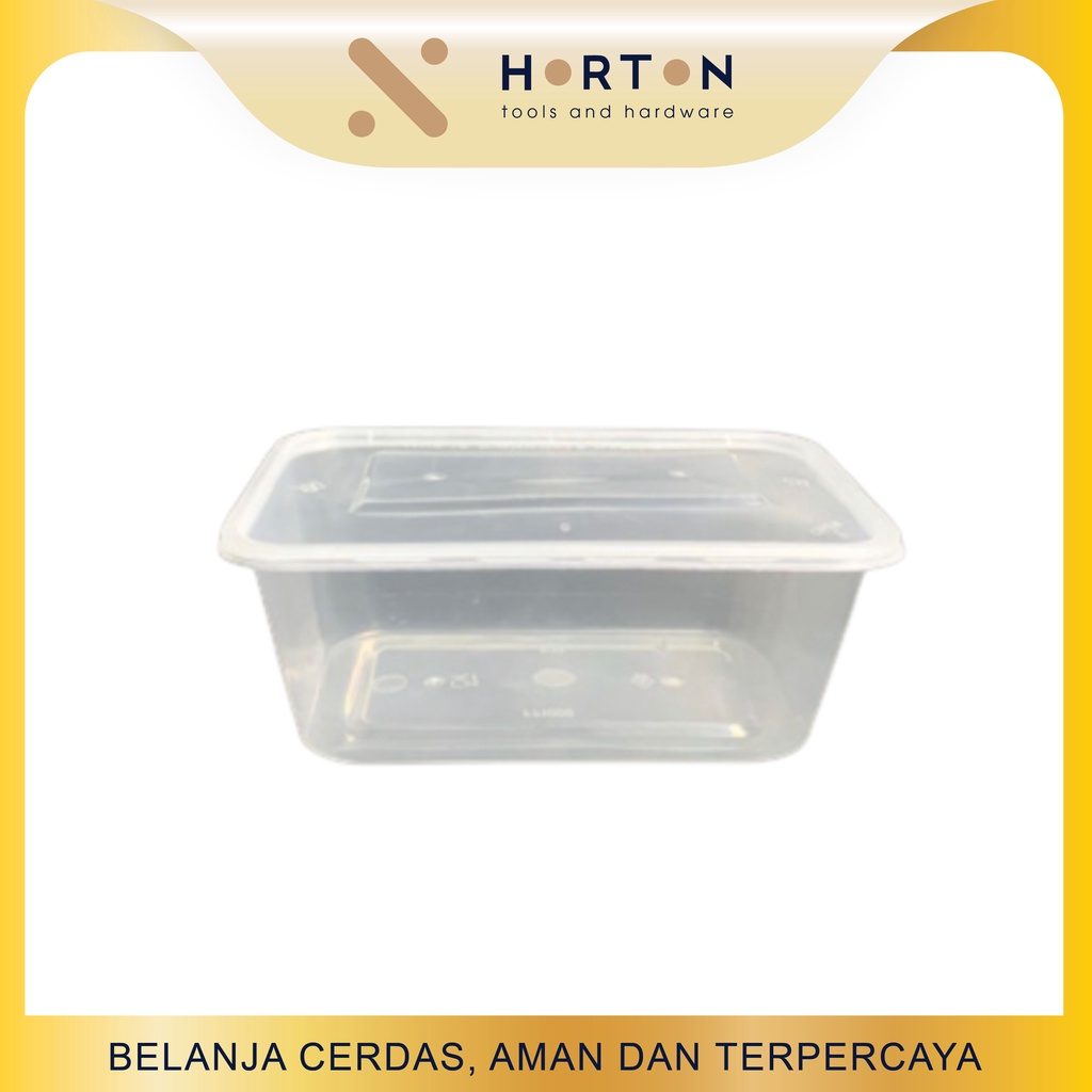 Jual Kotak Makan Plastik Thinwall Food Container Segiempat Kotak