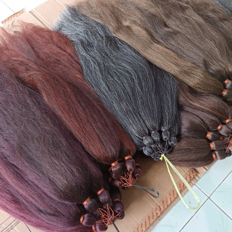 Jual Rambut sambung / cemara tanpa tulang /antol panjang 70cm | Shopee ...