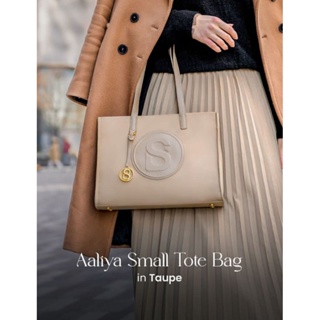 Aaliya Small Tote Bag - Taupe – Buttonscarves