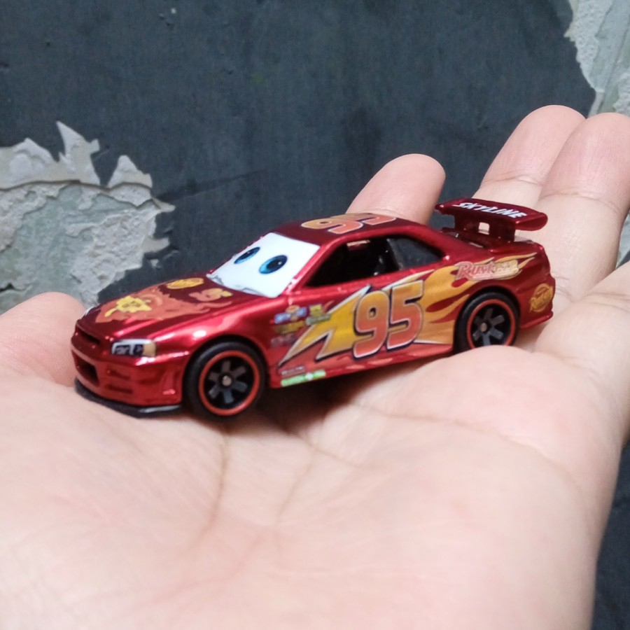Jual Nisan Skyline R34 custom Lightning McQueen Hot Wheels | Shopee  Indonesia