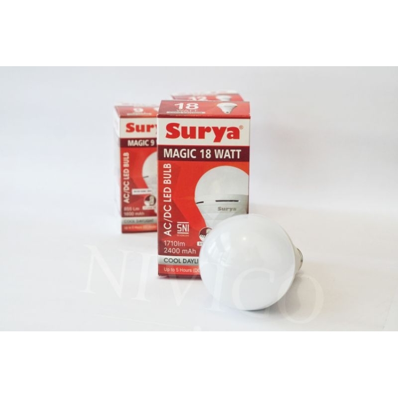 Jual Lampu Emergency Led Bulb Magic Lamp W Surya Cool Day Light Shopee Indonesia