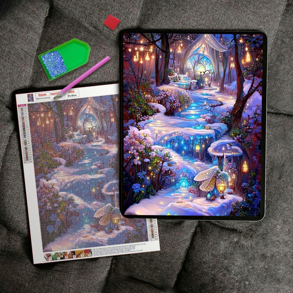 Jual [30 x 40 CM] 5D Diamond Painting Set DIY DiamondPainting Full