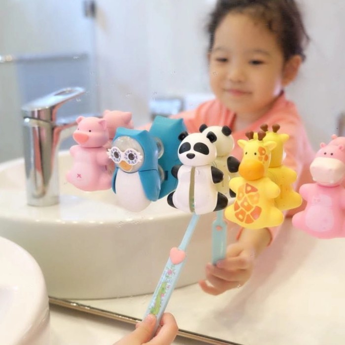 Jual Flipper Toothbrush Holder fun animal series tempat sikat gigi