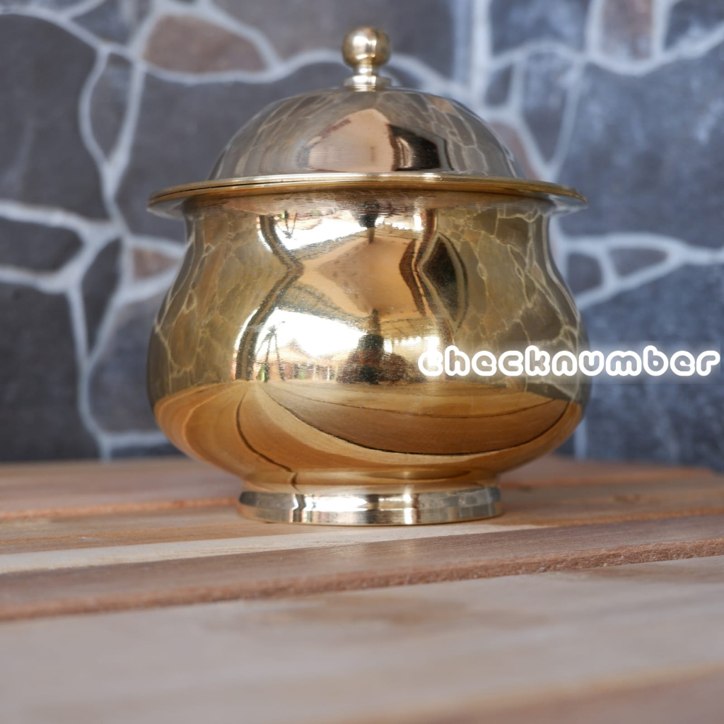 Jual Guci kuningan bokor kuningan antik tempat dupa ratus wadah a…