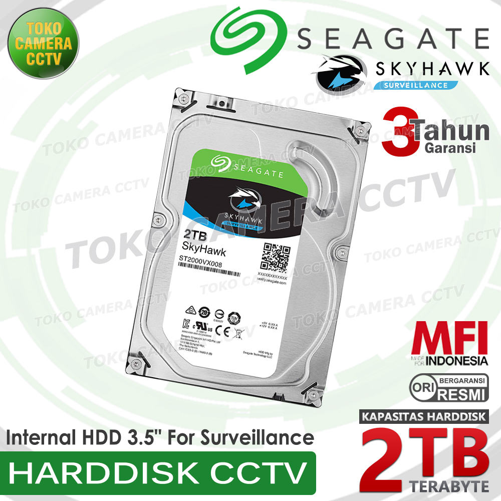 Jual Seagate Skyhawk 2tb Mfi Hdd Cctv Harddisk Hardisk 2 Terra Surveillance Shopee Indonesia 7297