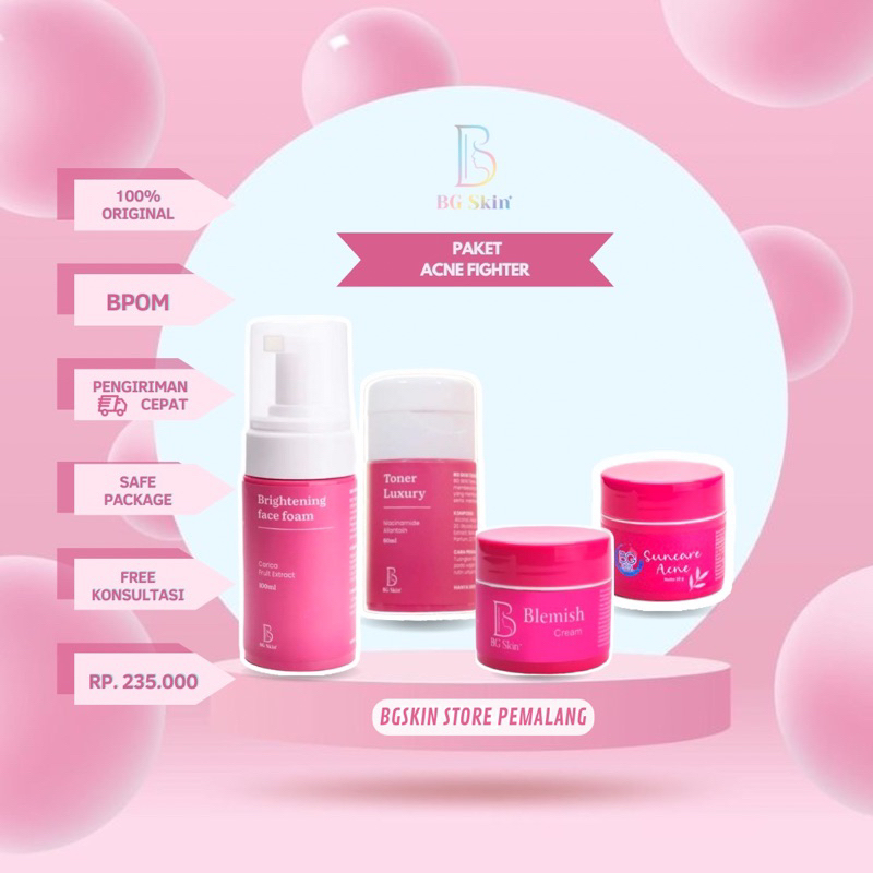 Jual BG Skin Paket Acne Fighter ( Beauty Glow ) | Shopee Indonesia