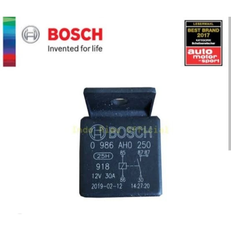 Jual RELAY SEPEDA MOTOR MOBIL 5 PIN 30 A MERK BOSCH | Shopee Indonesia