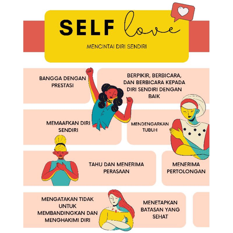 Jual Poster Self Love Media BK Akreditasi Shopee Indonesia
