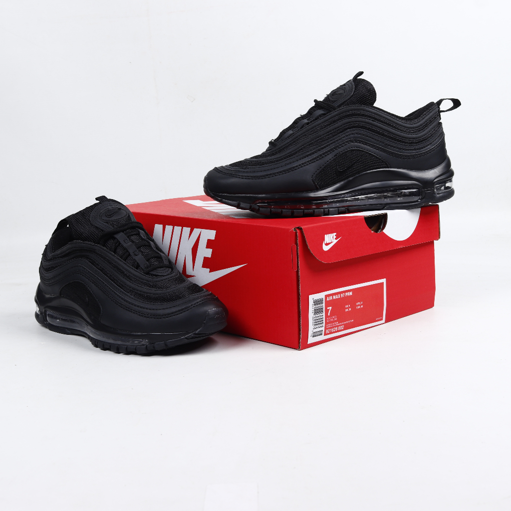 Jual Vltavn Sepatu Nike Air Max 97 Triple Black Airmax 97 Shopee Indonesia 8209