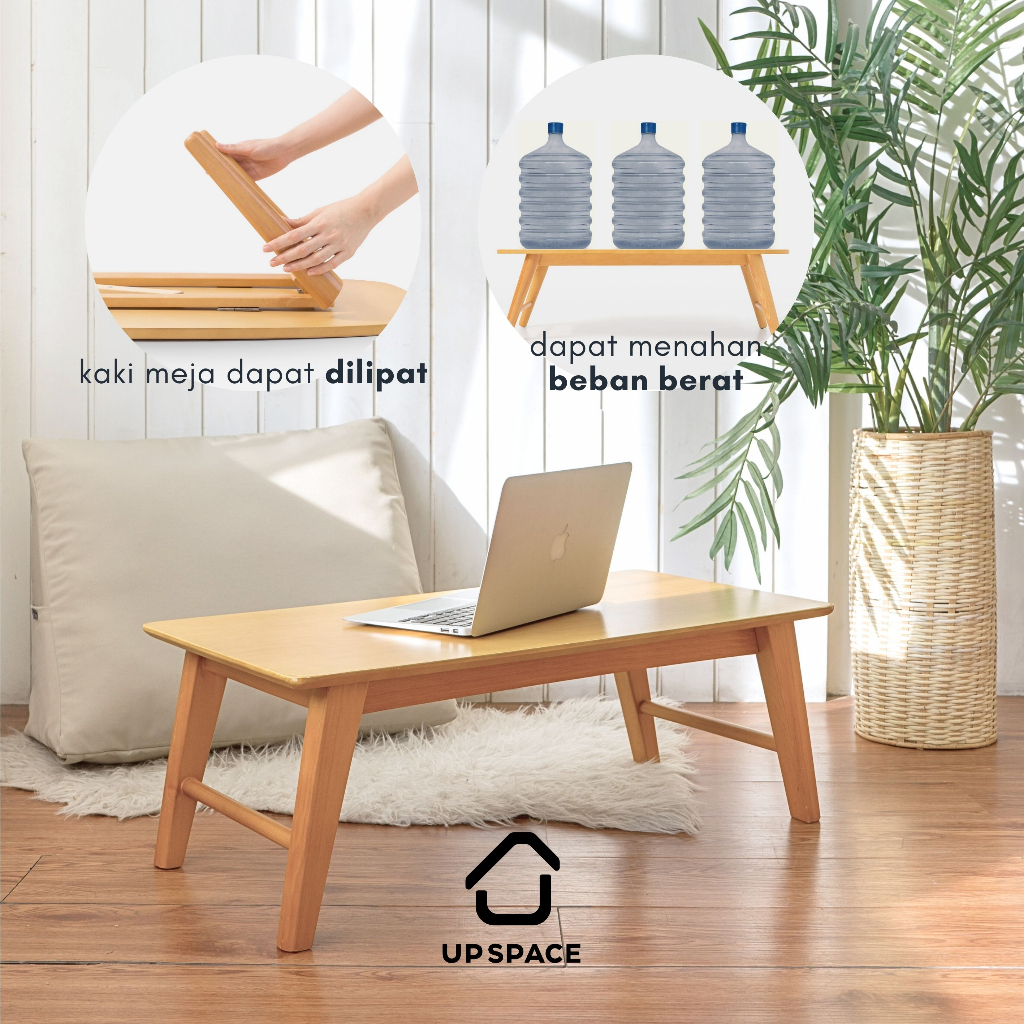 Jual UP SPACE Rolf Table 80 cm / Meja Lesehan / Meja Kayu / meja Lipat ...