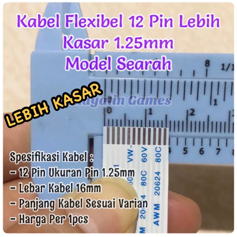 Jual Kabel Flexibel Pin Lebih Kasar Searah Panjang Varian Ukuran