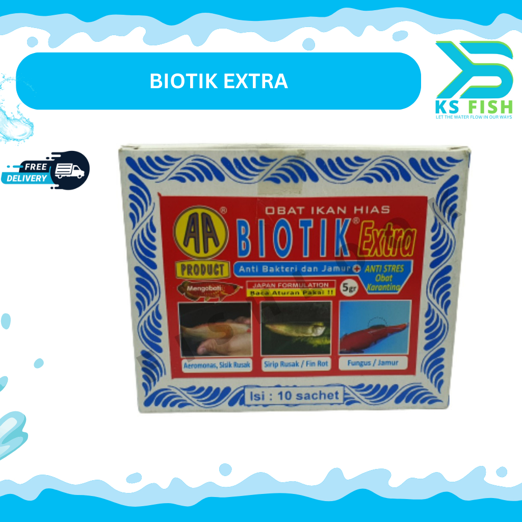 Jual Biotik Extra Obat Ikan Hias Bakteri Jamur Dan Anti Stress Gram Shopee Indonesia