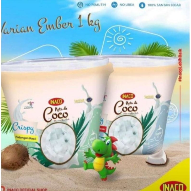 Jual Inaco Nata De Coco Kemasan Ember Kg Shopee Indonesia