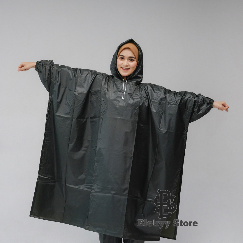 Jual Raincoat Jas Hujan Jumbo Ponco Lengan Kelelawar Pria Wanita