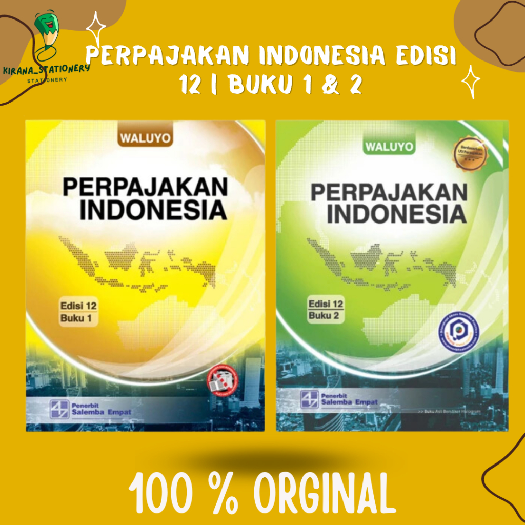 Jual PERPAJAKAN INDONESIA Edisi 12 | Buku 1 & 2 Waluyo | Shopee Indonesia