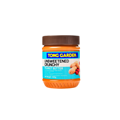 Jual Tong Garden Unsweetened Crunchy Peanut Butter 340 Gr (Selai
