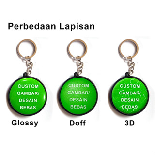 Jual Gantungan Kunci Custom Bolak Balik Dua Sisi Diameter Cm Cm Cm Shopee