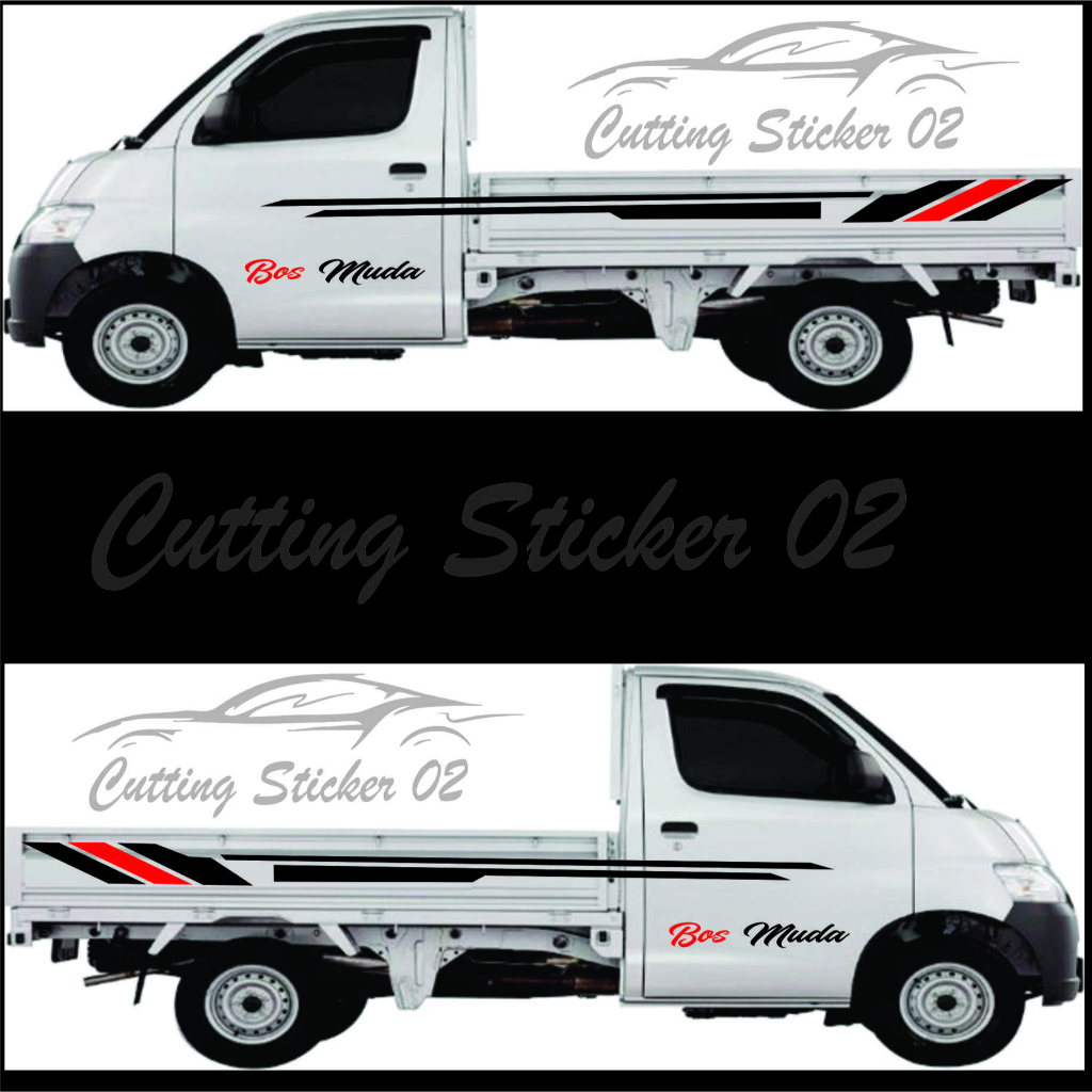 Jual Stiker Cutting Pick Up Granmax Stiker Mobil Pick Up Daihatsu